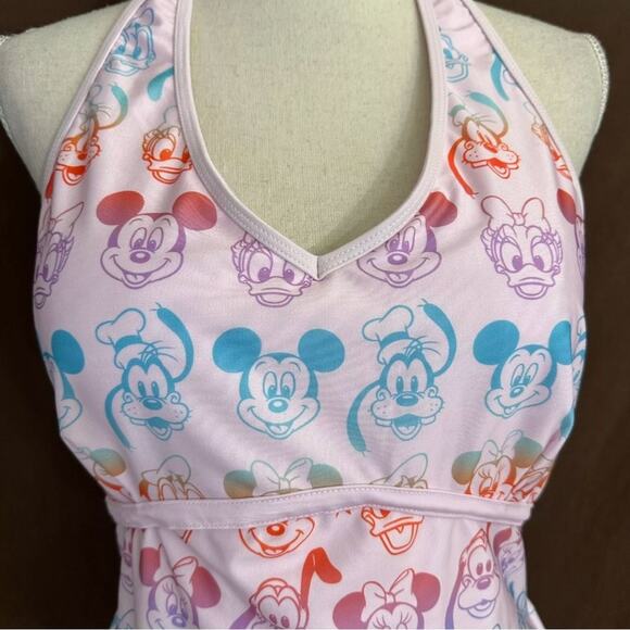 Mickey & Friends One Piece XL Swimsuit. The Design has a Disney Character Print - Picture 2 of 11